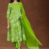 Indyancart IE Women Floral Printed Regular Pure Cotton Kurta with Trousers & With Dupatta