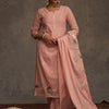 Dhiyona IE Women Ethnic Motifs Thread Work Pure Cotton Kurta & Salwar With Dupatta