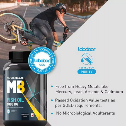 MuscleBlaze Fish Oil 1000 Mg Capsules