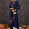 Dhiyona IE Embroidered Round Neck Three-Quarter Sleeves Pure Cotton Tunic And Trousers