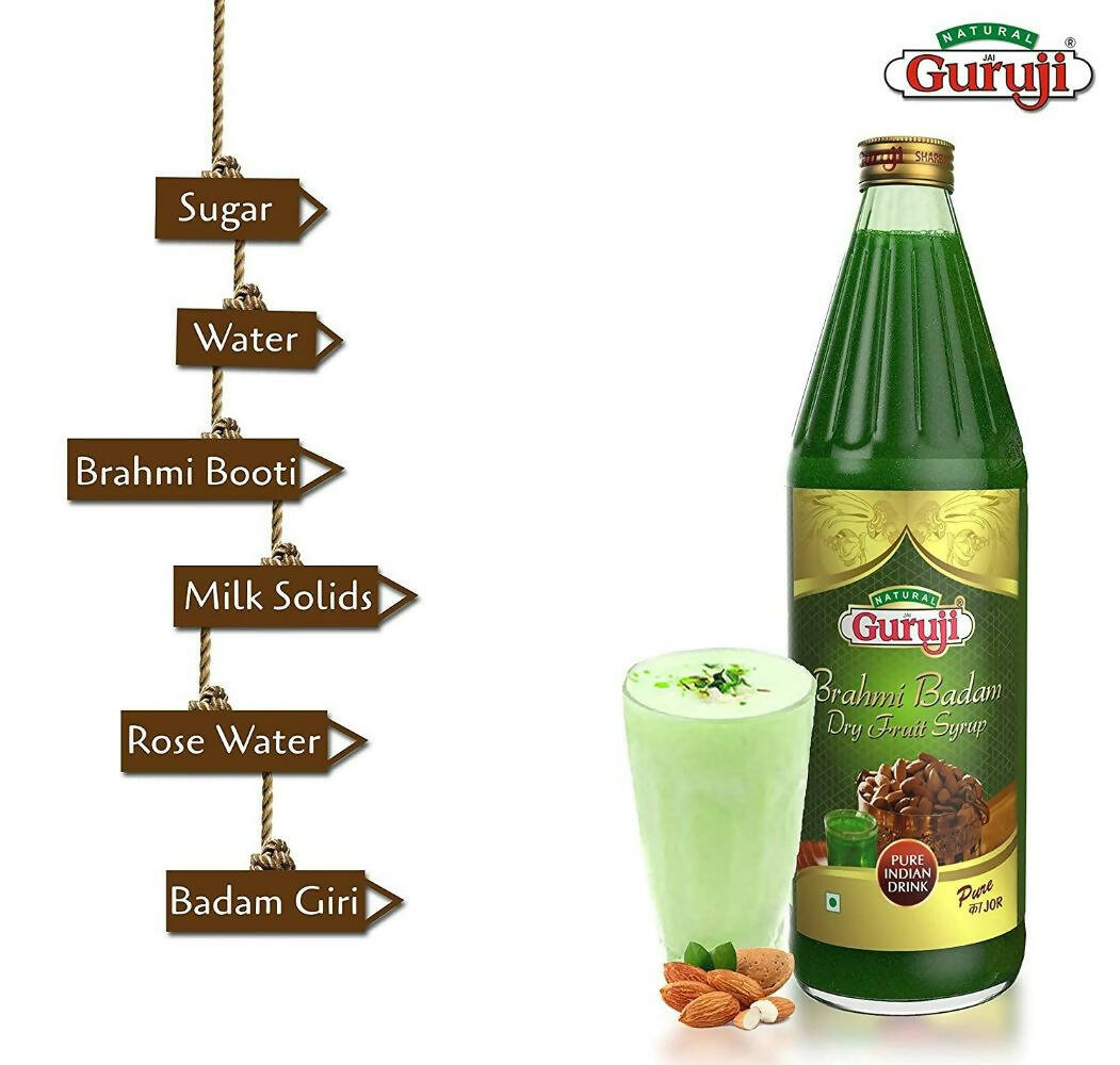 Jai Guruji Brahmi Badam Dry Fruit Syrup - Indyancart