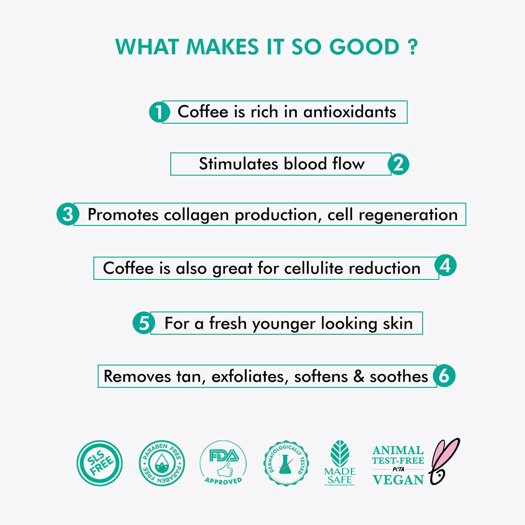 mCaffeine Raw Coffee Face Mask - Indyancart