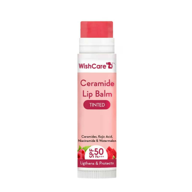 Wishcare Ceramide Lip Balm with SPF50 PA+++ - Tinted - Indyancart