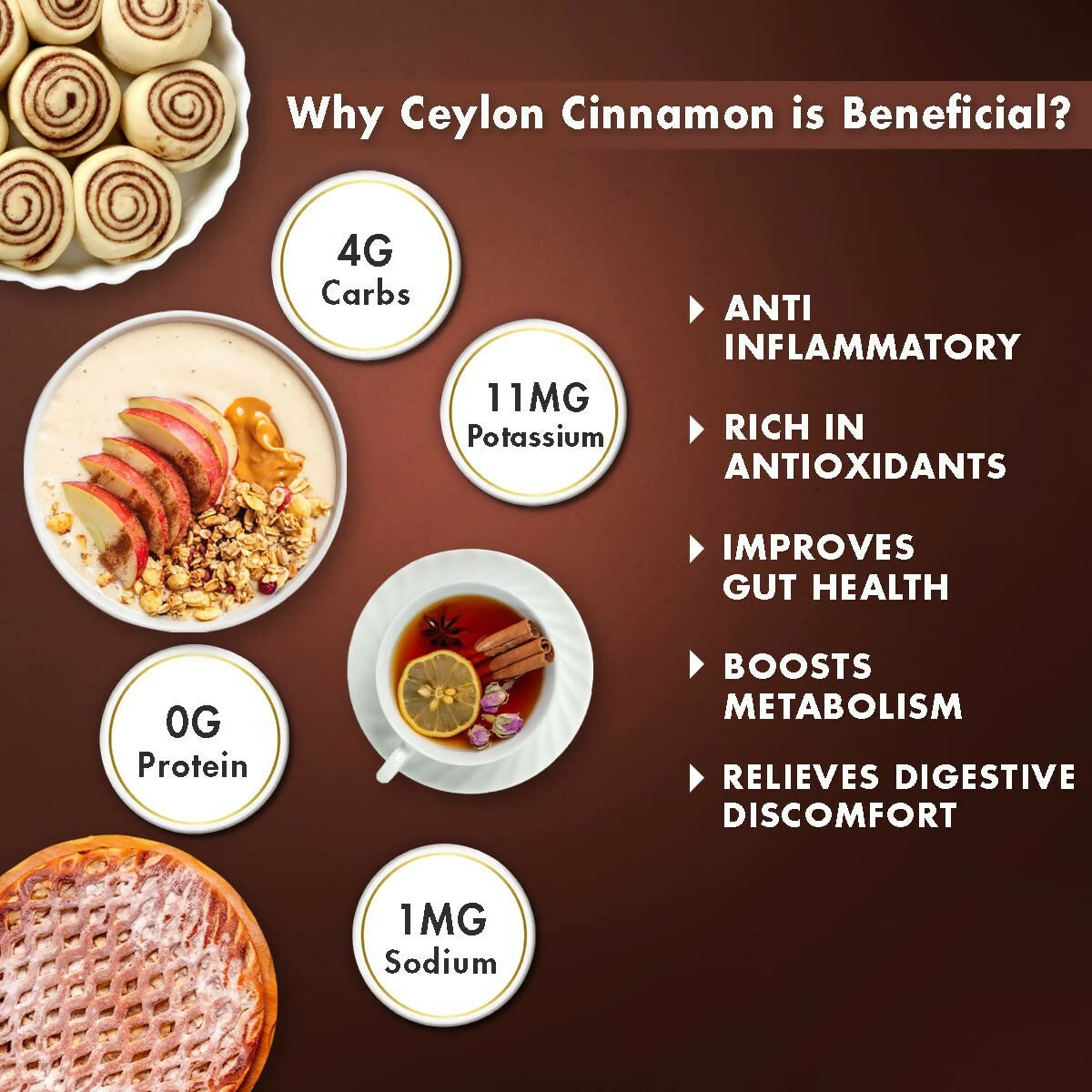Sorich Organics Ceylon Cinamon Sticks Powder (Dalchini Powder)