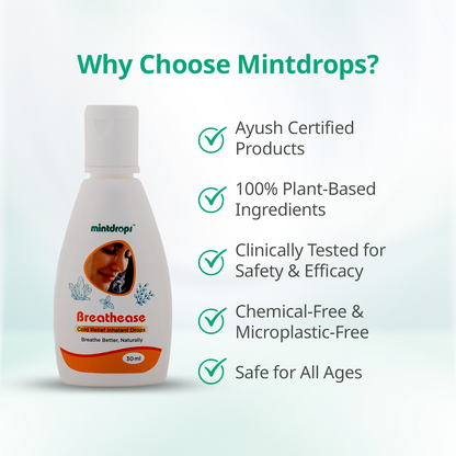 Mintdrops Breathease Cold Relief Inhalant Drops