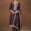 Dhiyona IE Women Ethnic Motifs Embroidered Regular Thread Work Kurta with Trousers & With Dupatta
