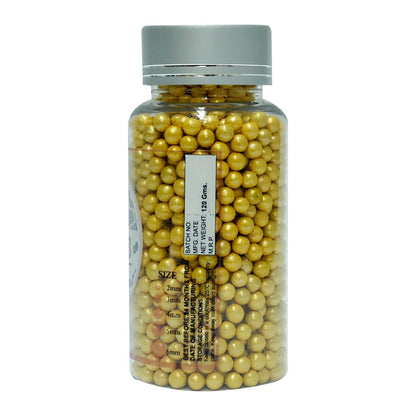 Confect Yellow Disco Balls Sprinkles 4 MM
