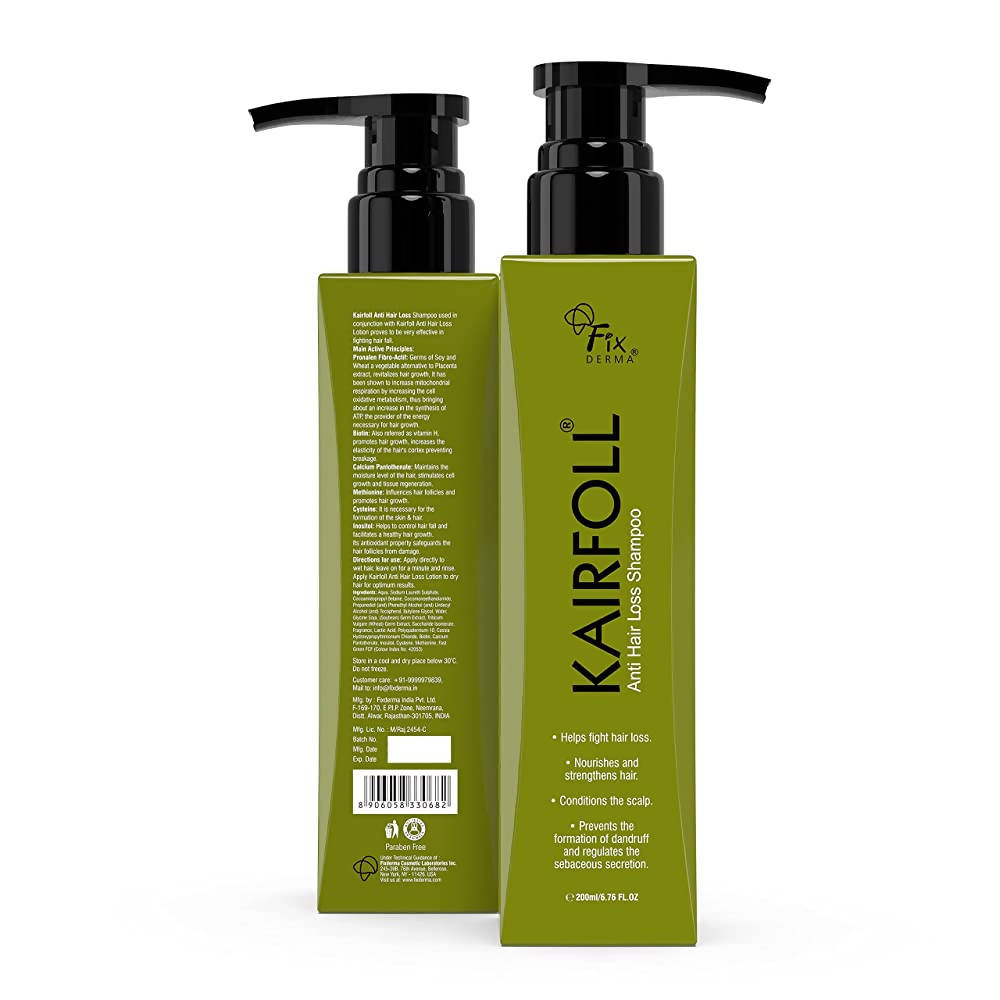 Fixderma Kairfoll Anti Hair Loss Shampoo - Indyancart