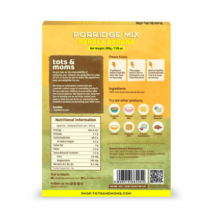 Tots and Moms Kerala Banana Porridge Mix - Indyancart