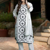 Indyancart IE Women Ethnic Motifs Embroidered Regular Thread Work Kurta with Trousers & With Dupatta
