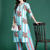 Dhiyona IE Printed Pure Cotton Tunic & Trousers Co-ords