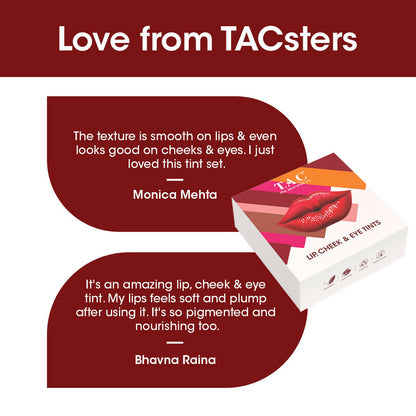 TAC - The Ayurveda Co. Lip, Cheek & Eye Tints Magic Combo Box