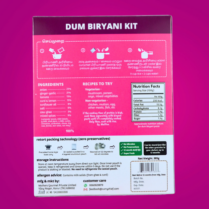 CurryChief Dum Biryani Kit