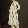 Indyancart IE Women Floral Printed Regular Kurta with Trousers
