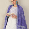 Dhiyona IE Women Ethnic Motifs Embroidered Regular Thread Work Pure Cotton Kurta with Trousers & With Dupatta