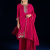 Indyancart VA Women Ethnic Motifs Embroidered Kurta with Sharara & Dupatta