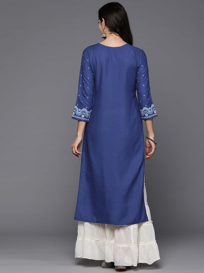 Indyancart IE Pack of 2 Ethnic Motifs Printed Kurta