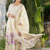 Indyancart IE Women Floral Printed Empire Pure Cotton Kurta with Trousers & With Dupatta
