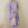 Dhiyona IE Women Floral Printed Linen Kurta with Trousers & Dupatta