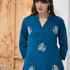 Indyancart IE Women Ethnic Motifs Embroidered Regular Pure Cotton Kurta With Palazzos
