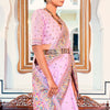 Dhiyona GR Women's Zoya Lilac Lavender Pashmina Modal Silk Saree