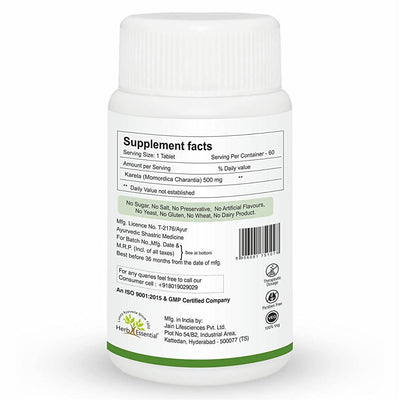 Herb Essential Karela Tablets - Limited Time Offer