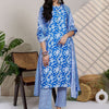 Indyancart IE Women Floral Printed Regular Pure Cotton Kurta with Trousers & With Dupatta