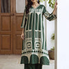 Dhiyona IE Women Printed Regula Geometric A-Line Kurta with Palazzos