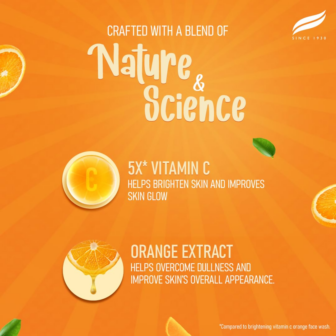 Himalaya Brightening Vitamin C Serum in a clear glass bottle with dropper for skincare application.