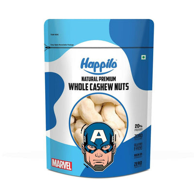 Happilo Natural Whole Cashews-Marvel Captain America Edition