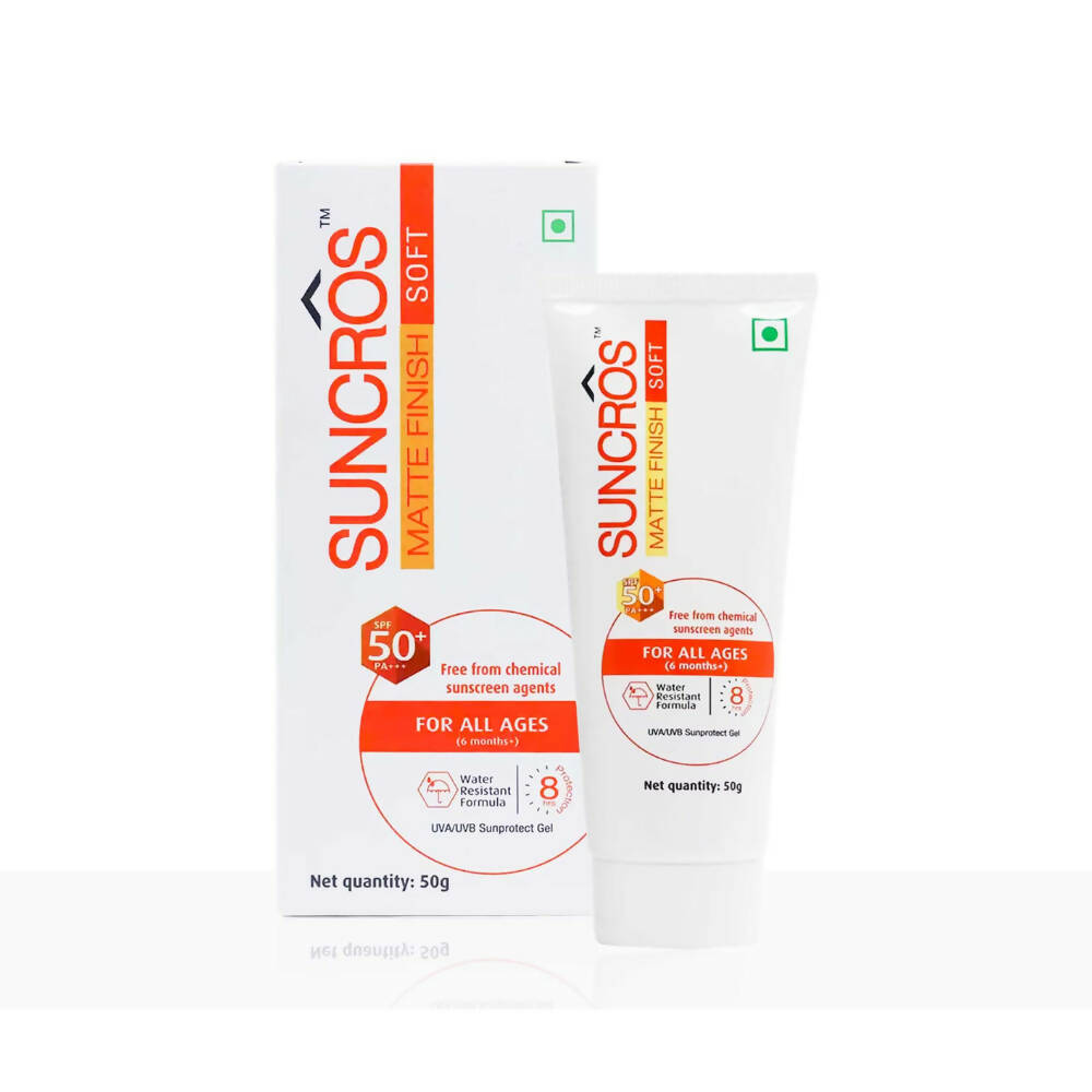 Suncros Matte Finish Soft Gel SPF 50+ - Indyancart