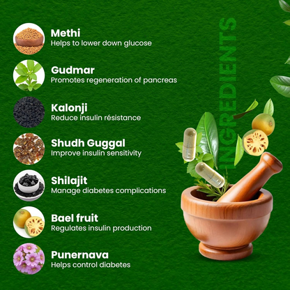 Sheopal's Herbal Diabdex Diabetes Capsules
