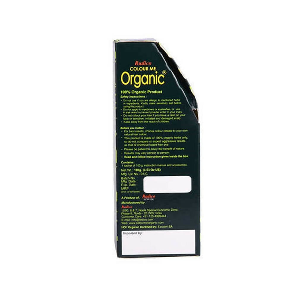 Radico Organic Hair Colour-Soft Black - Indyancart