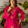 Indyancart IE Women Bandhani Embroidered Kurta with Palazzos & Dupatta