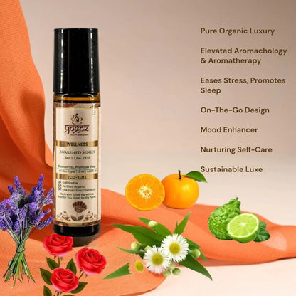 Yogez Awakened Senses Temple Roll-On- ZEN- aromatherapy blend to ease stress and to induce sleep