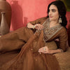 Dhiyona SN Women's Zari Sequence Printed Embroidered Straight Kurta & Trouser With Dupatta