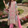 Indyancart IE Ethnic Motifs Printed Mirror Work Liva Kurta With Trouser & Dupatta