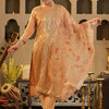 Dhiyona IE Ethnic Motifs Woven Design Zari Round Neck Straight Kurta & Trousers With Dupatta