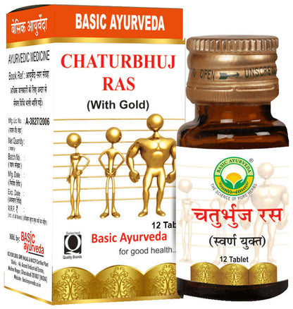 Basic Ayurveda Chaturbhuj Ras (with Gold) Tablet
