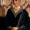 Indyancart IE Ethnic Motifs Embroidered Yoke Design Zari Liva Kurta With Trousers & Dupatta
