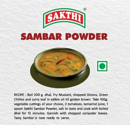 Sakthi South Indian Flavoured Sambar Powder For Cooking