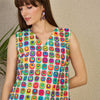 Dhiyona IE INDO ERA Women Printed Pure Cotton Tunic with Trousers