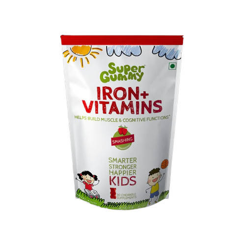 Super Gummy Iron + Vitamins Gummies for Kids (Strawberry Flavor)