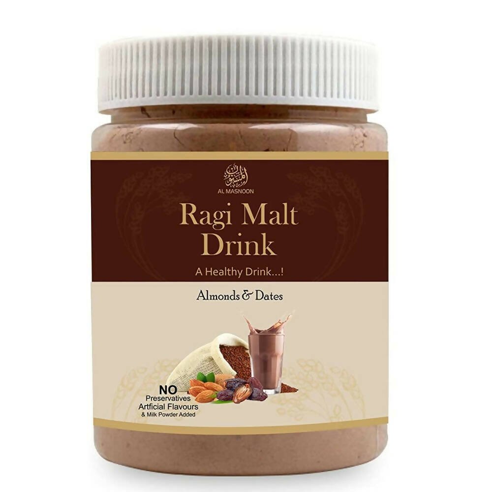 Al Masnoon Ragi Malt Drink With Almonds & Dates - Indyancart