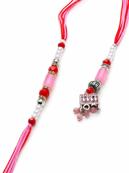 Anouk Set Of 2 Blue Evil Eye Resin Design Bhaiya Bhabhi Wraparound Rakhi