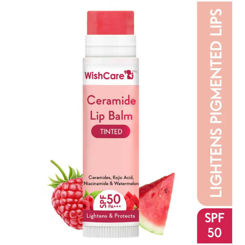 Wishcare Ceramide Lip Balm with SPF50 PA+++ - Tinted - Indyancart
