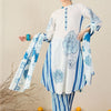 Dhiyona IE Floral Printed Pure Cotton Kurta With Trouser & Dupatta