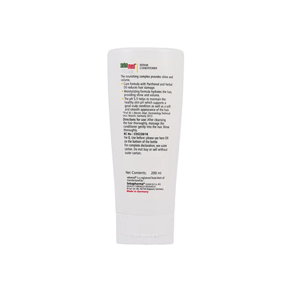 Sebamed Hair Repair Conditioner, PH5.5Irepairs Dry, Damaged Hair & Scalp