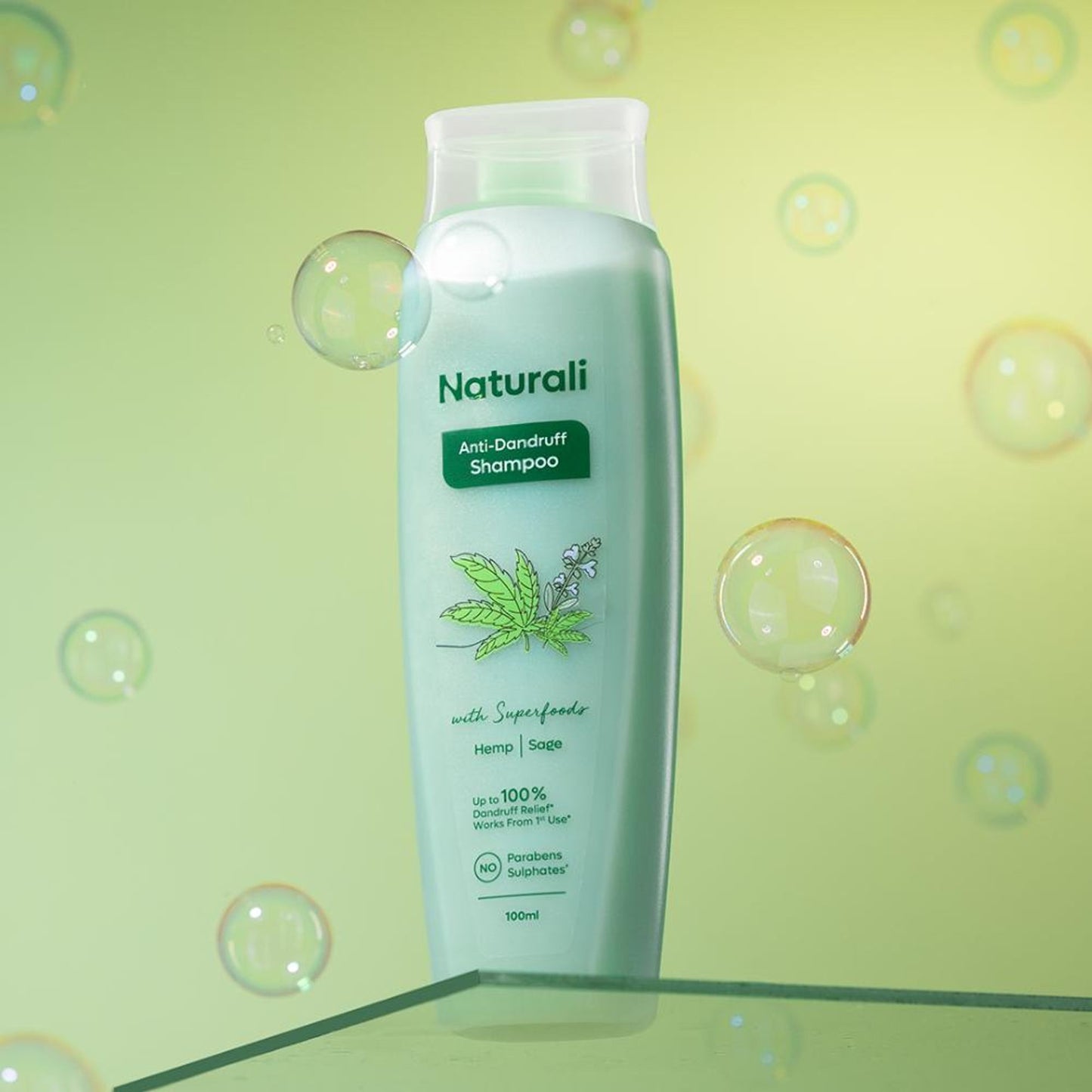 Naturali Anti-Dandruff Shampoo with Superfood Hemp Oil & Sage Extract