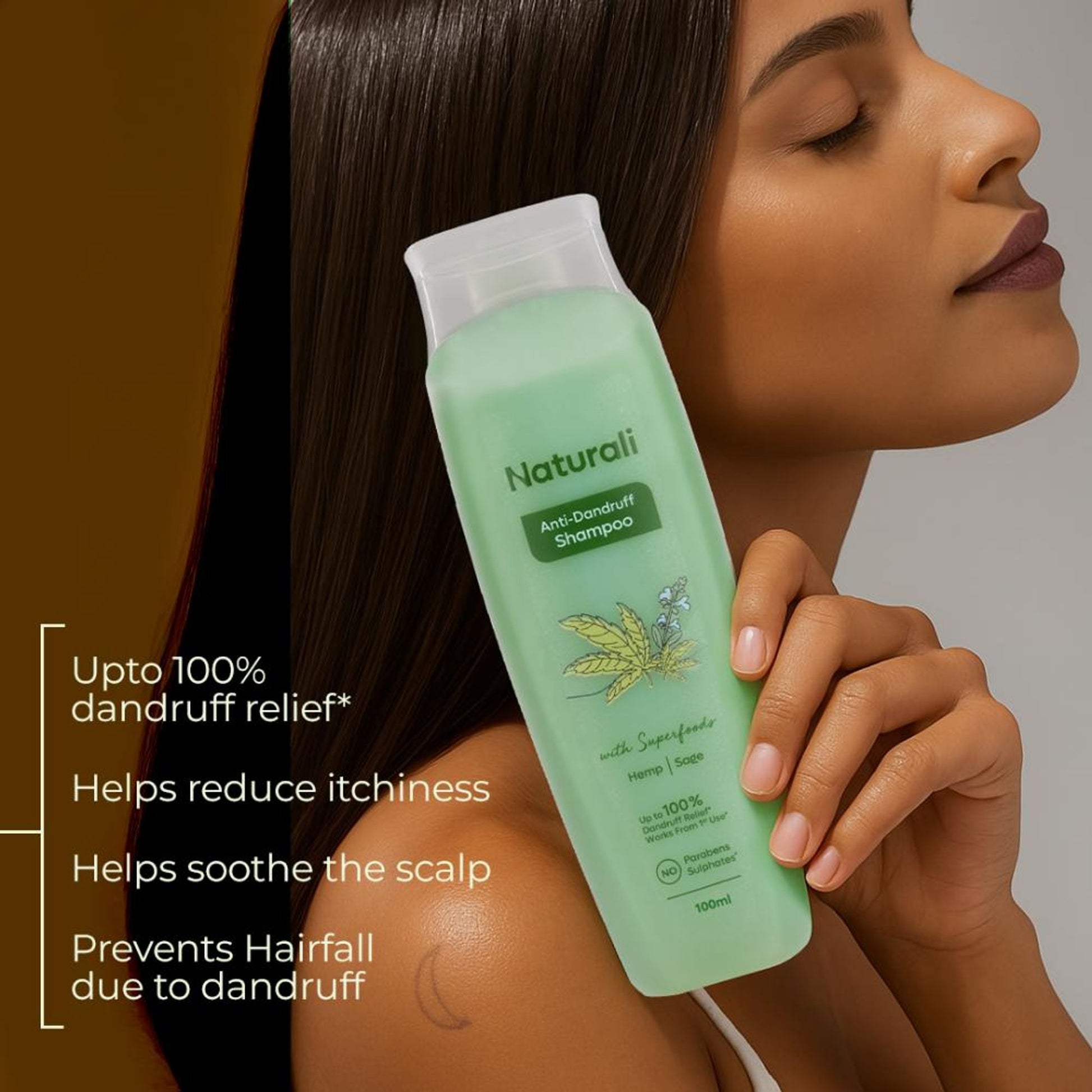 Naturali Anti-Dandruff Shampoo with Superfood Hemp Oil & Sage Extract